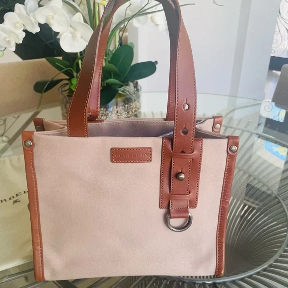 Burberry Nova Check Tan, Canvas and Leather Tote with Dust Cover - Picture 1 of 16